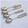 Image 1 : A LOT OF 4 SPOONS, MARKED SILVER