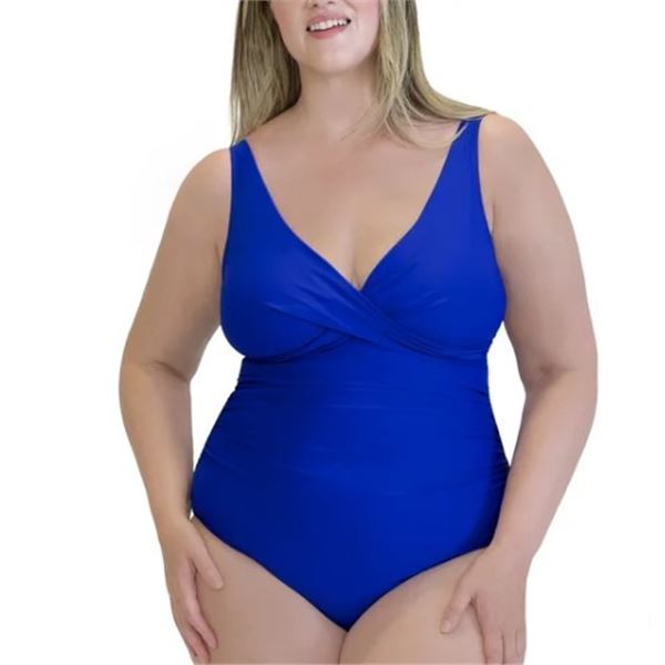 NEW ROOTS ONE PIECE CRISS CROSS V NECK SWIMSUIT