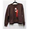 Image 1 : NEW LAZYPANTS BROWN FLEECE SWEATER SIZE MED
