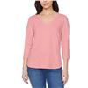 Image 1 : NEW KIRKLAND SIGNATURE 3/4 SLEEVE ASYMMETICAL TOP
