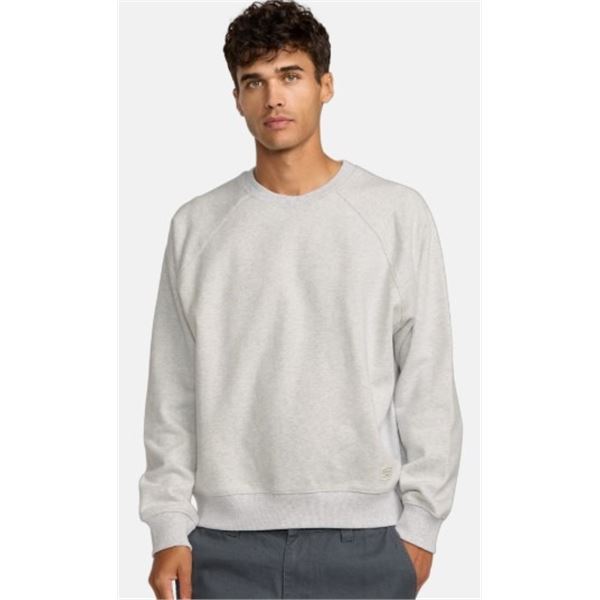 NEW RVCA CREWNECK SWEATSHIRT WITH EMBROIDERED