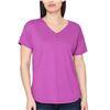 Image 1 : NEW TALBOTS STRIPED V NECK SHORT SLEEVE HENLEY TOP