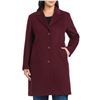 Image 1 : NEW VINCE CAMUTO WINE RED WOOL BLEND TRENCH COAT