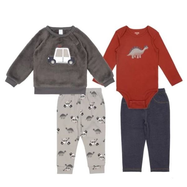 NEW PEKKLE 4PC PLUSH TOP WITH BODYSUIT POLICE CAR