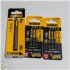 Image 1 : 3 PACKS OF DEWALT IMPACT SCREWDRIVER BITS T20, SQ2