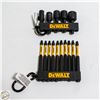 Image 1 : 2PKS OF DEWALT IMPACT NUT DRIVER+SCREWDRIVER BITS