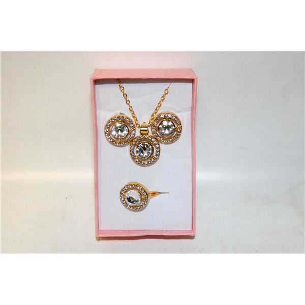 NEW NECKLACE AND RING WITH EARRINGS