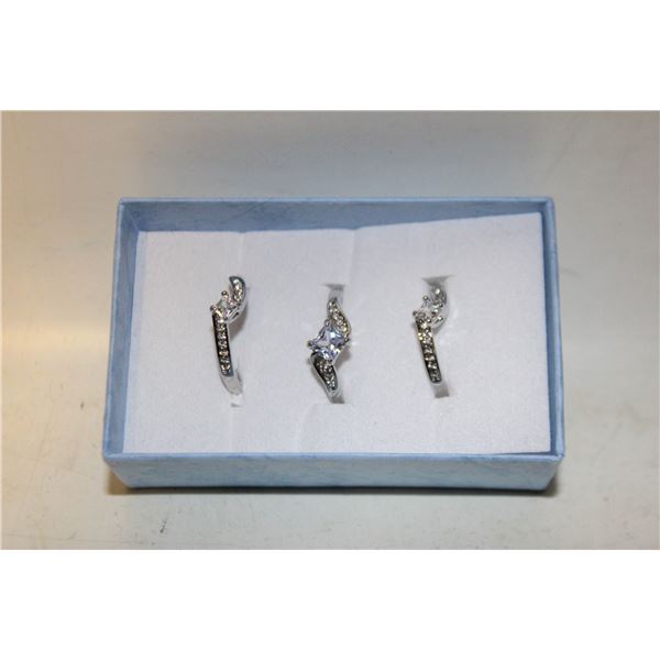 NEW 3PCS/SET RING SET SZ8