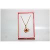 Image 1 : NEW GRA CROWN PENDANT 1 CARAT RED