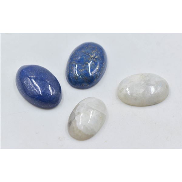 #276-NATURAL MOONSTONE & LAPIZ LAZULI  114.20CT