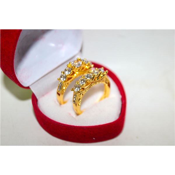 NEW 2PCS/SET RING SET SZ8