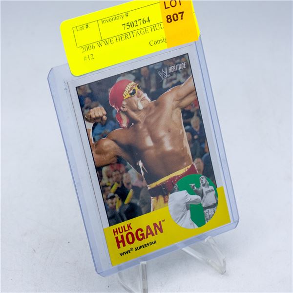 2006 WWE HERITAGE HULK HOGAN #12