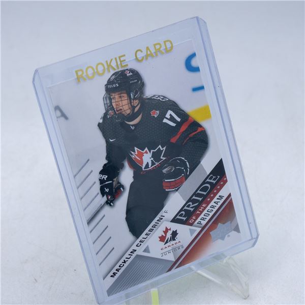 MACKLIN CELEBRINI TEAM CANADA PRE ROOKIE CARD