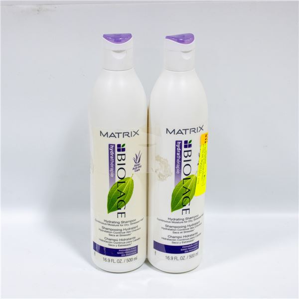 2 MATRIX BIOLAGE HYDRATING SHAMPOO 500 ML BOTTLES