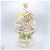 Image 1 : VINTAGE PORCELAIN FIGURINE HOLDING BASKET