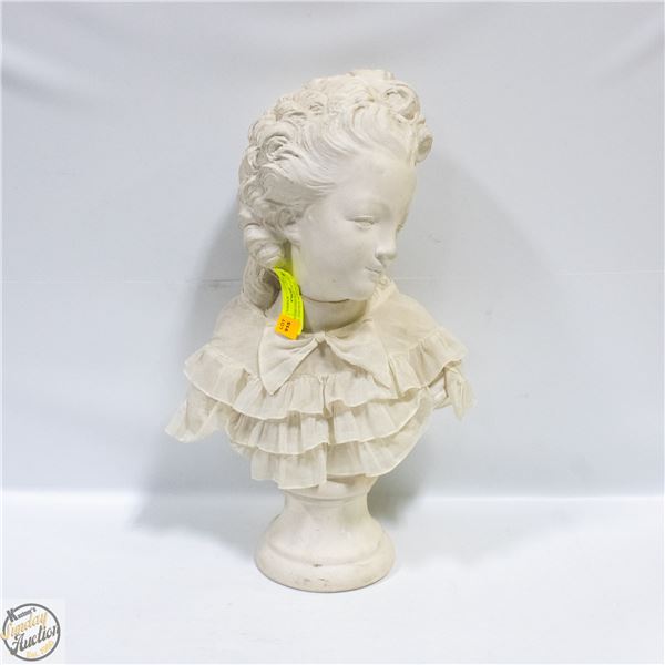 FERNAND CIAN BUST OF A YOUNG GIRL AND BOY BORGHESE