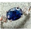 Image 1 : SILVER (SAPPHIRE 1.5CT) RING SZ 5.75