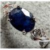 Image 2 : SILVER (SAPPHIRE 1.5CT) RING SZ 5.75