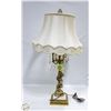 Image 1 : VINTAGE CHERUB BRASS TABLE LAMPS WITH TEAR DROP