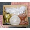 Image 1 : LOT OF OIL LAMPS WITH GLASS GLOBES