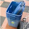 Image 1 : LOT OF RUBBERMAID STORAGE BINS