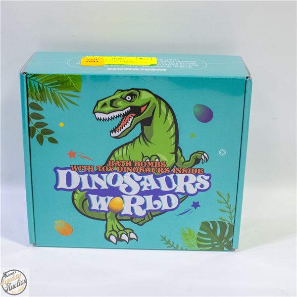 NEW 6 PC BATH BOMBS W/ DINOSAURS WORLD TOYS