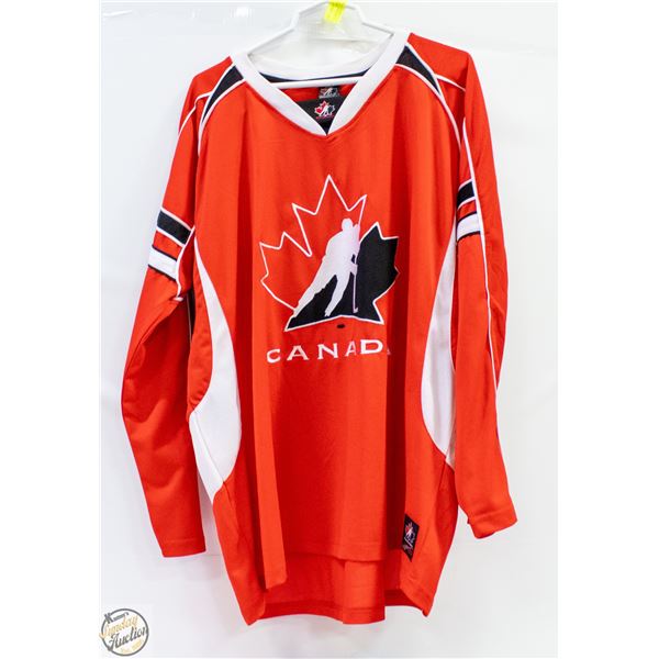 CANADA SOGO SIZE XXL RED BLACK WHITE JERSEY