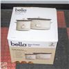 Image 1 : NEW BELLA 2 PC SLOW COOKER SET, 6QT & 2 QT