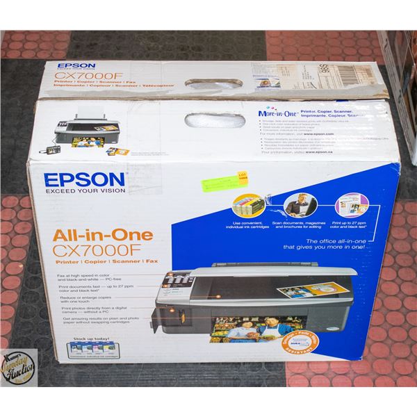 NEW EPSON STYLUS ALL IN ONE PRINTER MODEL CX7000F