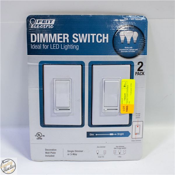 NEW FEIT SMART WIFI DIMMER SWITCH 2 PK