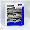Image 1 : FOSTER GRANT 3 READING GLASSES, 1 CASE, +2.50