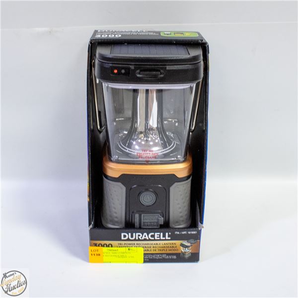 NEW DURACELL 3000 LUMENTS TRI-POWER RECHARGEABLE