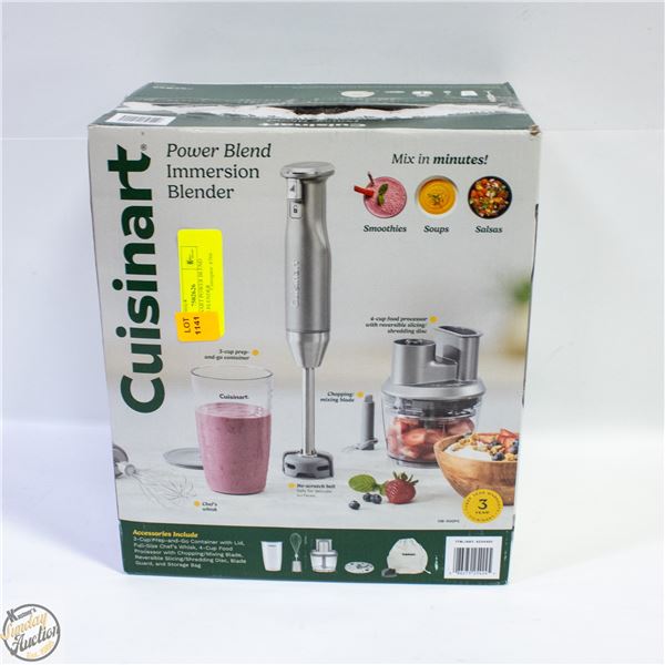 NEW CUISINART POWER BLEND IMMERSION BLENDER
