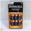 Image 1 : DURACELL SIZE D BATTERIES 14 PACK
