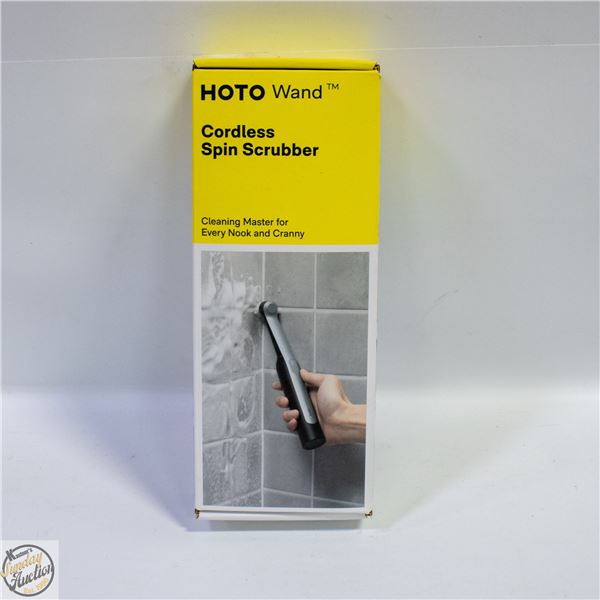 NEW HOTO WAND CORDLESS SPIN SCRUBBER WITH