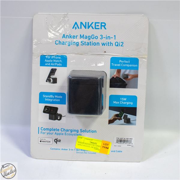 ANKER MACGO 3 IN 1 IPHONE, APPLE WATCH, AIR PODS