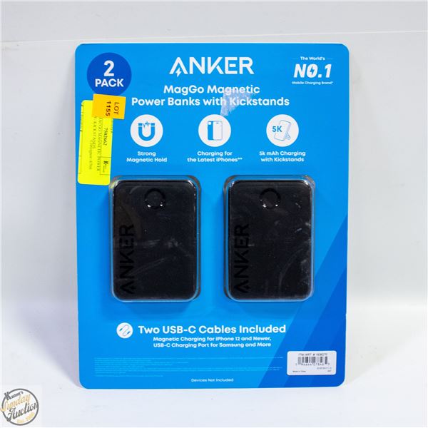 ANKER MACGO MAGNETIC POWER BANKS W/ KICKSTANDS