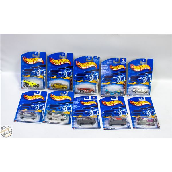LOT OF 10 HOT WHEELS 2004