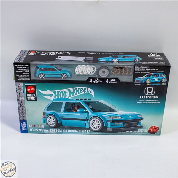 HOT WHEELS HONDA CIVIC EF BRICKBUILDER SET