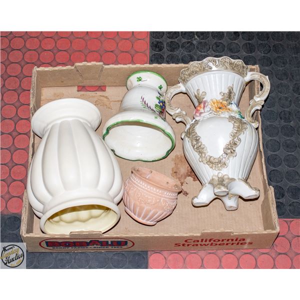 LOT OF ASSORTED VASES