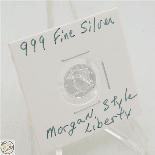 #3990-.999 FINE SILVER 1 GRAM TOKEN WITH