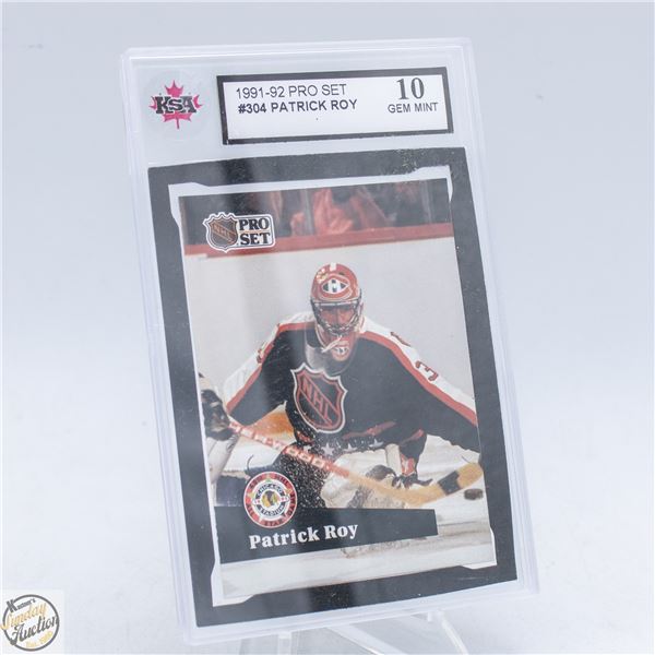 1991 – 92 PRO SET #304 PATRICK ROY CARD