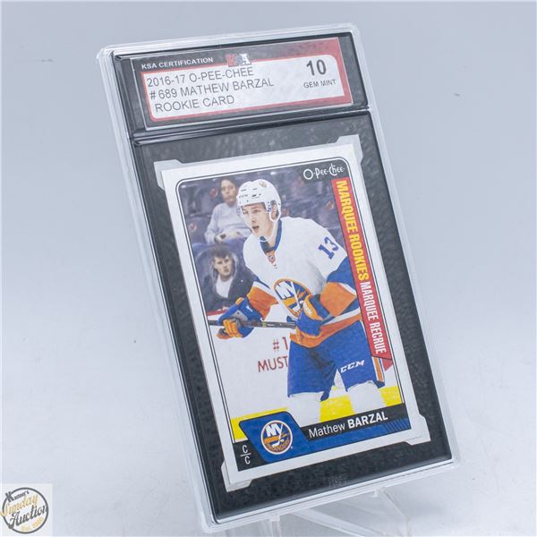 2016 – 17 OPC #689 MATTHEW BARZAL ROOKIE CARD