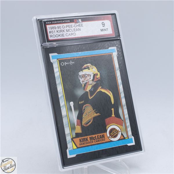 1989 – 90 OPC # 61 KIRK MCLEAN ROOKIE CARD