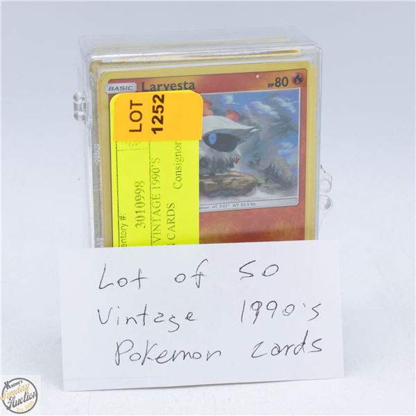 LOT OF 50 VINTAGE 1990’S POKÉMON CARDS