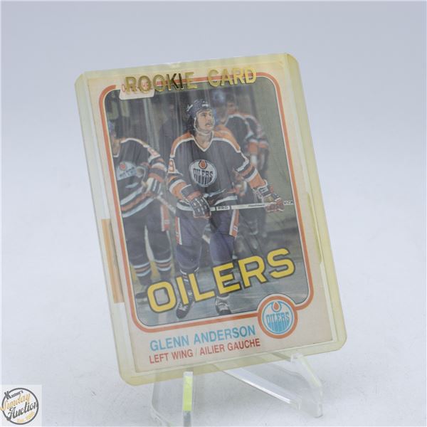 1981 – 82 OPC #108 GLENN ANDERSON ROOKIE CARD