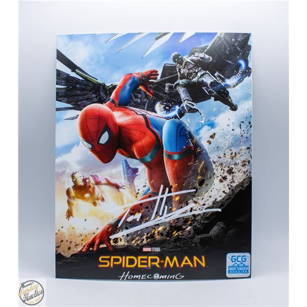 SIGNED TOM HOLLAND - SPIDER-MAN - WITH COA