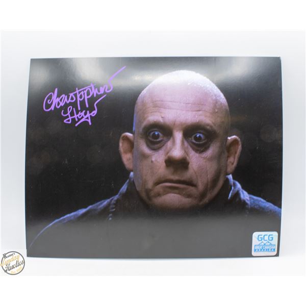 SIGNED CHRISTOPHER LLOYD - THE ADDAMS FAMILY -