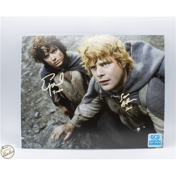 SIGNED ELIJAH WOOD & SEAN ASTIN - LORD OF THE
