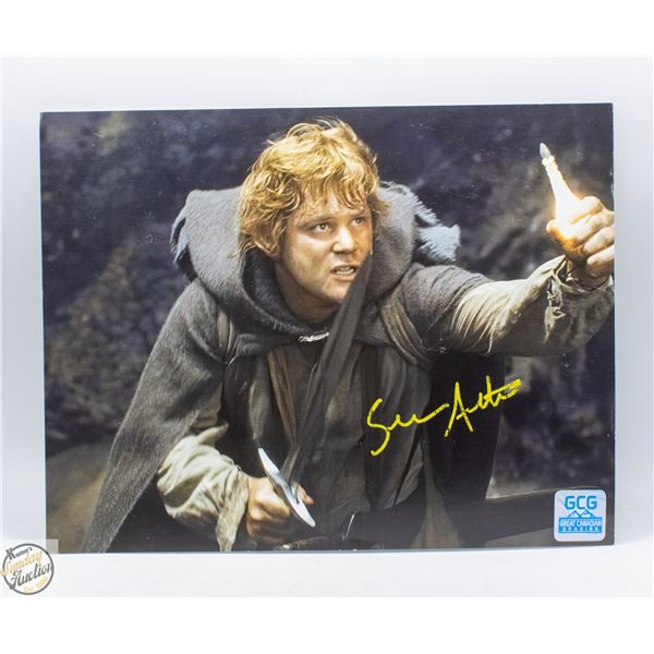 SIGNED SEAN ASTIN - LORD OF THE RINGS -PHOTO W